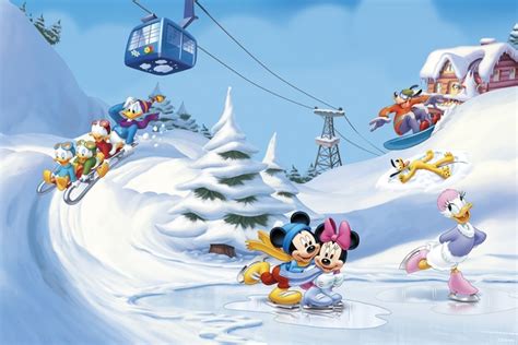 Winter Mickey Mouse Wallpaper Wallpapersafari