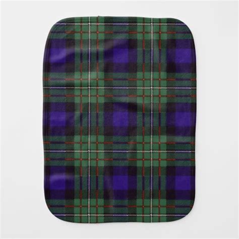 Ferguson Clan Plaid Scottish Tartan Baby Burp Cloth Zazzle