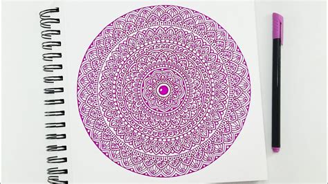 How To Draw Mandala Art For Beginners Easy Mandala Art Step By Step