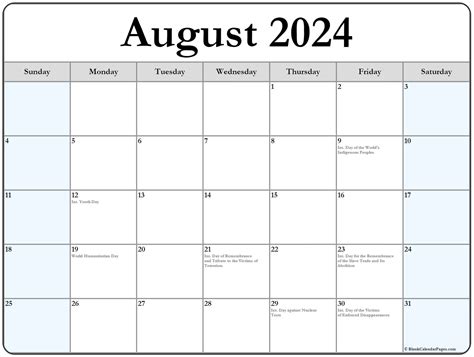 Printable Calendar Page August 2022 Printable World Holiday