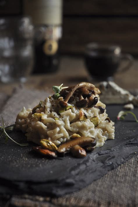 Wild Mushroom Risotto With Blue Cheese