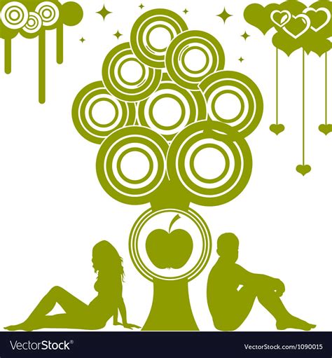 Adam And Eve Eps10 Royalty Free Vector Image Vectorstock
