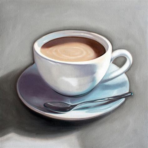 Coffee Cup Coffee Cup Art Coffee Art Fine Art Painting Oil