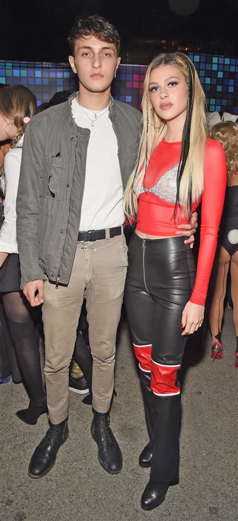 Anwar Hadid (L) and Nicola Peltz attend Casamigos Halloween Party on