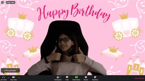 FREE Zoom Backgrounds for Girl Virtual Birthday Parties ...