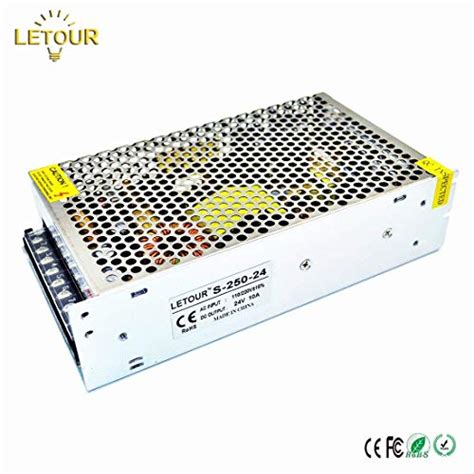 Buy Letour Led Power Supply 24v 10a 240w Ac 96v 240v Converter Adapter