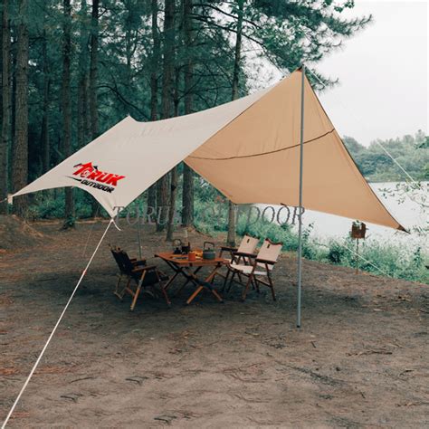 Canvas Sun Shade Portable Waterproof Tent Tarp Awning Lightweight