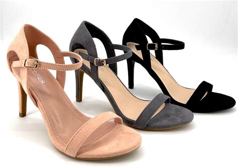 Tucson Black Suede Charcoal Blush Favs Sandals Shoes Fashion Moda
