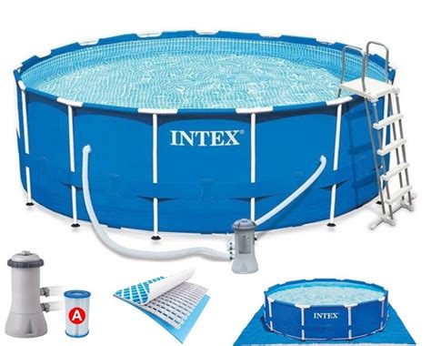 Intex Metal Frame Pool Komplett Set 457x122 Eco Set 28242 Gs