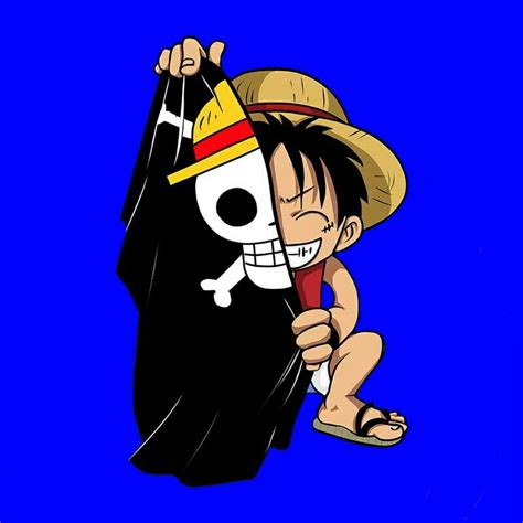Blue Wallpaper Luffy One Piece