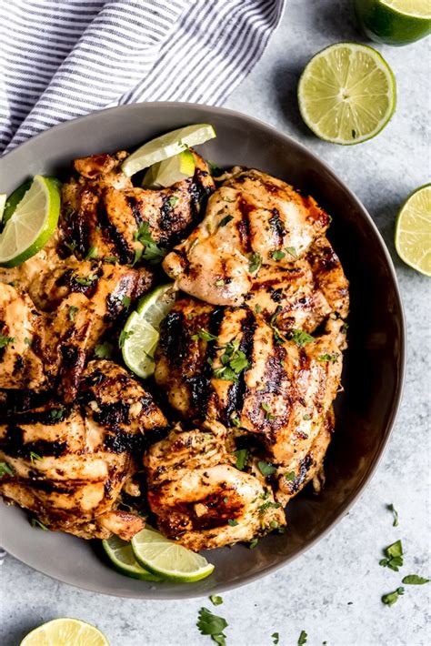 Grilled Cilantro Lime Chicken Thighs House Of Nash Eats