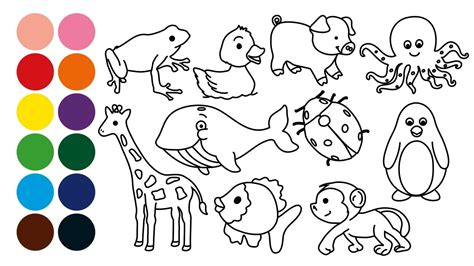Top 56 Imagen Dibujos Para Pintar De Animales Expoproveedorindustrialmx