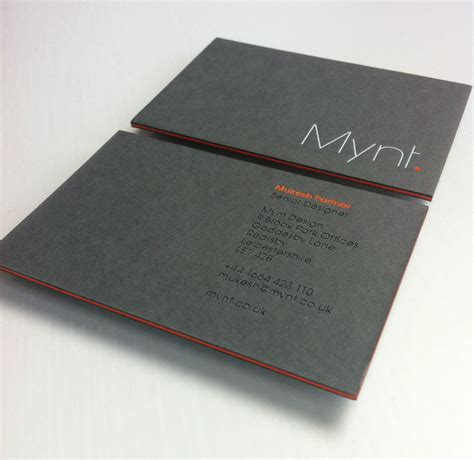 Mynt Design Business Card Gfsmith Papers Triplex 1240gsm Invoice Template Flyer