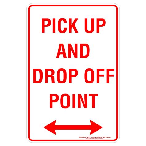 Pick Up And Drop Off Point Discount Safety Signs New Zealand