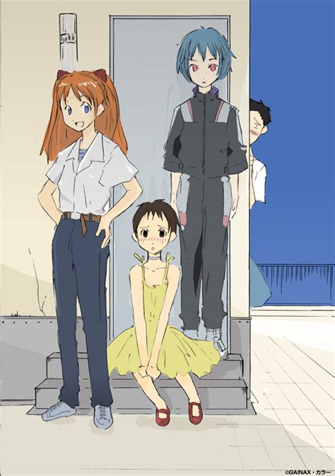Souryuu Asuka Langley Ayanami Rei Ikari Shinji And Suzuhara Touji Neon Genesis Evangelion