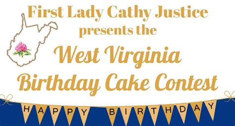 First Lady Cathy Justice Announces West Virginia Birthday Cake Contest