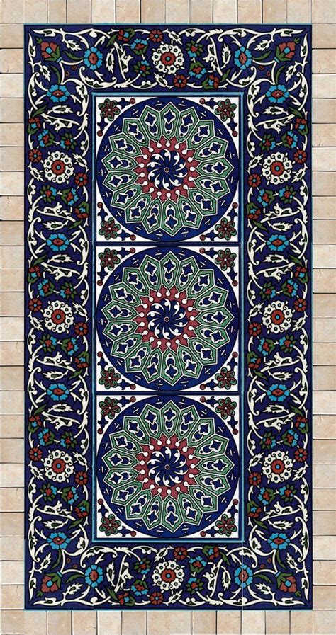 Tiles And Stone Mosaic Wall Art Decor Traditional Islamic Etsy