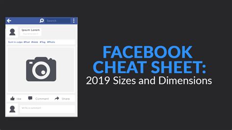 Facebook Cheat Sheet 2019 Sizes And Dimensions Skillslab