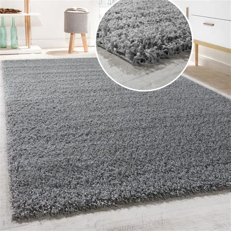 Paco Home Shaggy Rug Various Sizes Size60x100 Cm Colourgrey Amazon