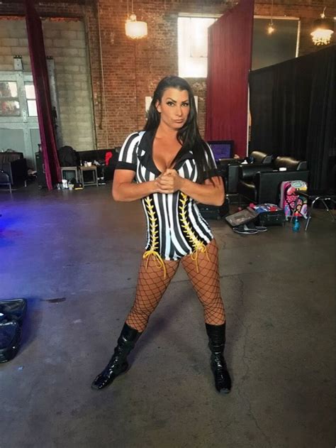 Lisa Marie Varon Wwes Victoria In A Hot Ref Outfit Rat53nhwp