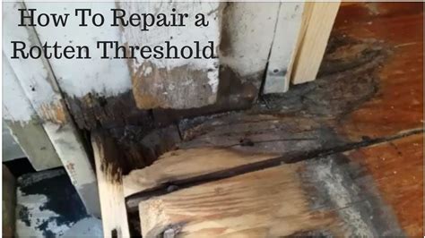 How To Repair A Rotten Door Frame Threshold With Bondo And Fiberglass