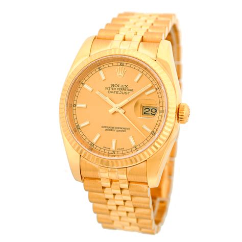 Maybe you would like to learn more about one of these? ROLEX Gents 18K Yellow Gold 36mm Datejust 116238 Box & Warranty Card MINTY 2013
