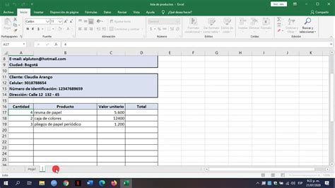 Formato De Factura En Excel