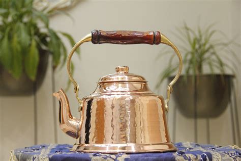 Handmade Vintage Turkish Kettle Hand Hammered Teapot Copper Etsy