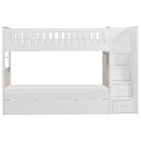 Homelegance Galen Casual Twin Over Twin Bunk Bed With Trundle And
