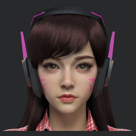 the big imageboard tbib 1girl 3d artist request d va overwatch highres overwatch 7621955