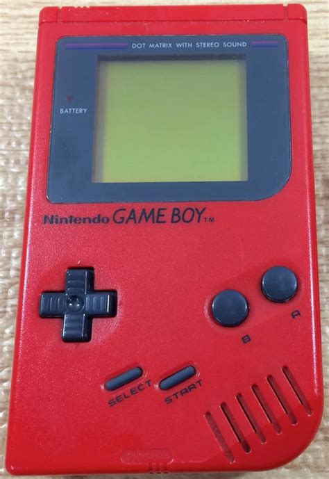Nintendo Game Boy Original Red Play It Loud Dmg 01 100 Oem Tested