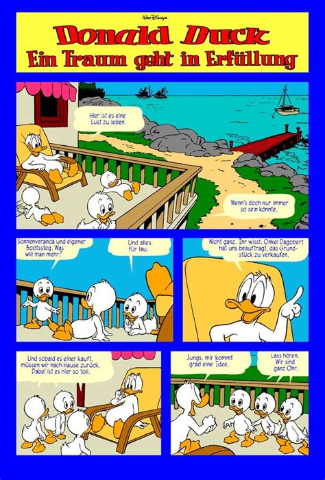 Disney Duck Donald Duck Comic Book Cover Comics Ducks Nude Background Top Boat Dock