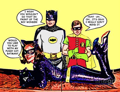 Catwoman Flirts With Batman Digital Art By David Caldevilla