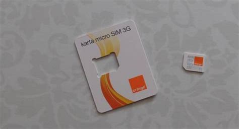 Rzut Okiem Na Kartę Micro Sim Z Orange Myapplepl