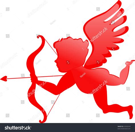 Red Cupid Valentines Day Stock Vector 23332918 Shutterstock