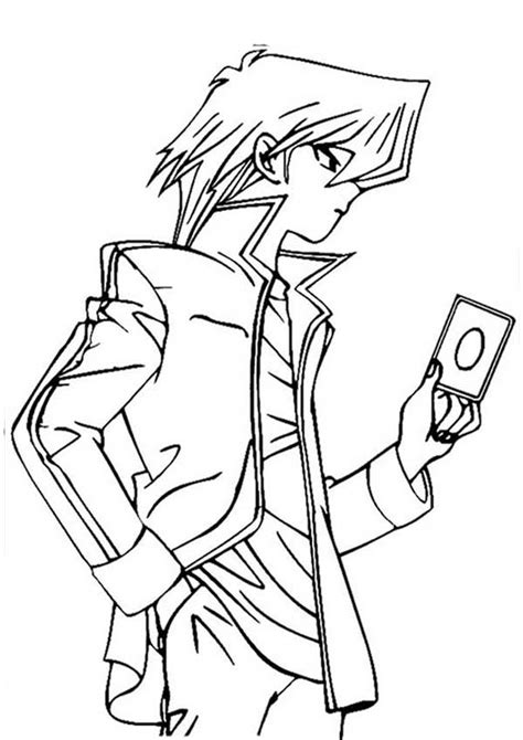 Amazing Seto Kaiba In Yu Gi Oh Coloring Page Netart Yugioh Coloring Posters Coloring Pages