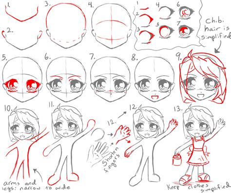 Chibitutorialbymanicgoose How To Draw Chibi People Chibi Drawing