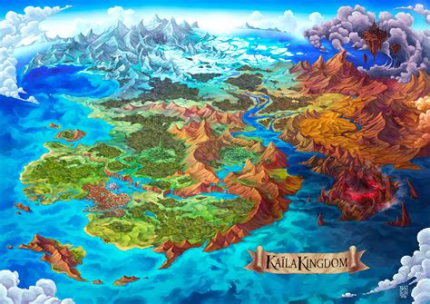 Fantasy World Map By Nerkin On Deviantart