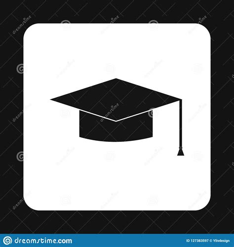 Hat Student Icon Simple Style Stock Illustration Illustration Of