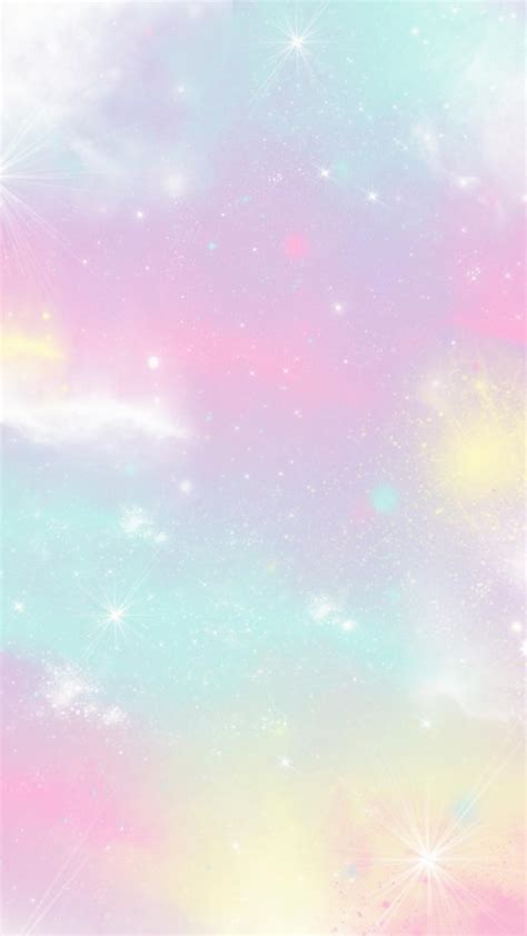 Pastel Stars Pastel Cotton Candy Sky 646x1148 Download Hd