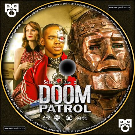 Sticker De Doom Patrol Saison 1 Disc 2 Custom Blu Ray Cinéma Passion