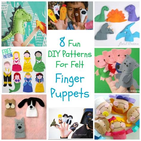 8 Fun Diy Patterns For Felt Finger Puppets Felting