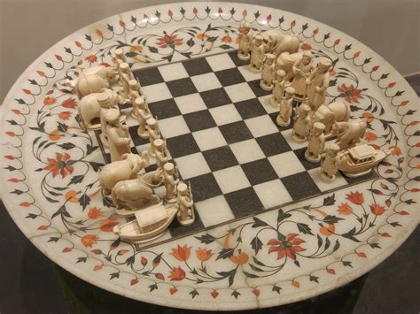 Chess Set From Medieval India With The Pieces Shaped After Their Eastern Names R