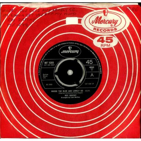 Roy Drusky Where The Blue And Lonely Go Uk 7 Vinyl Single 7 Inch