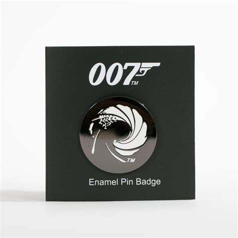 James Bond Gun Barrel Pin Badge Official 007store