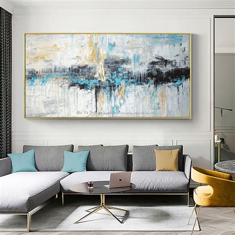 large canvas art for living room Modern abstract super extra large oversize vertical canvas wall art