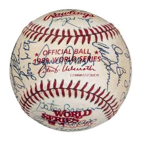 Lot Detail 1984 Detroit Tigers Team Signed World Series Baseball