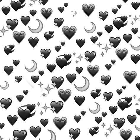 Heart Emoji Wallpaper Black Background Wefalling Iphone Aesthetic