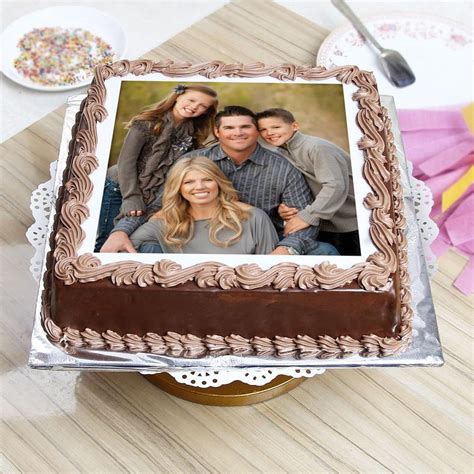 Maybe you would like to learn more about one of these? Square Shaped 1 Kg Chocolate Personalised Photo Cake ...