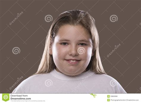 Overweight Girl Smiling Royalty Free Stock Image Image